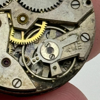 23.6mm Unidentified Balance Intact Trench Watch Movement Manual Wind Swiss PARTS