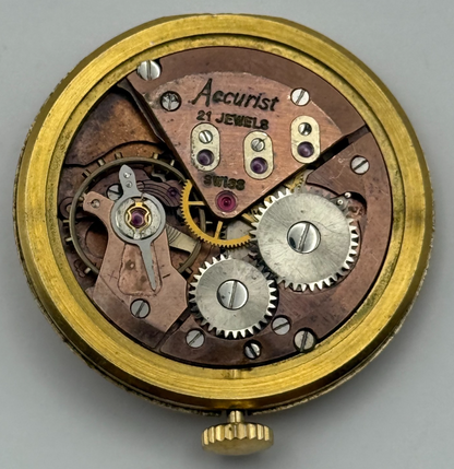 ETA 2390 Watch Movement Accurist Manual Wind Vintage Swiss Parts Repair 29.5mm