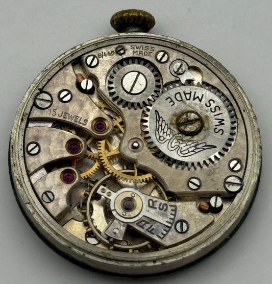 Rotary 8/440 AS Watch Movement Manual Wind Vintage Swiss Parts Repair 26.2mm