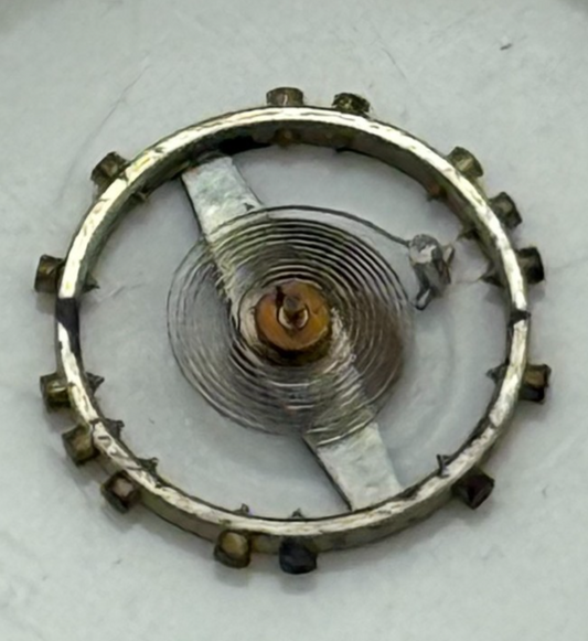 FEF 270 Balance Wheel Complete And Spring  5¼’’’ 173 M Watch Movement Parts NOS