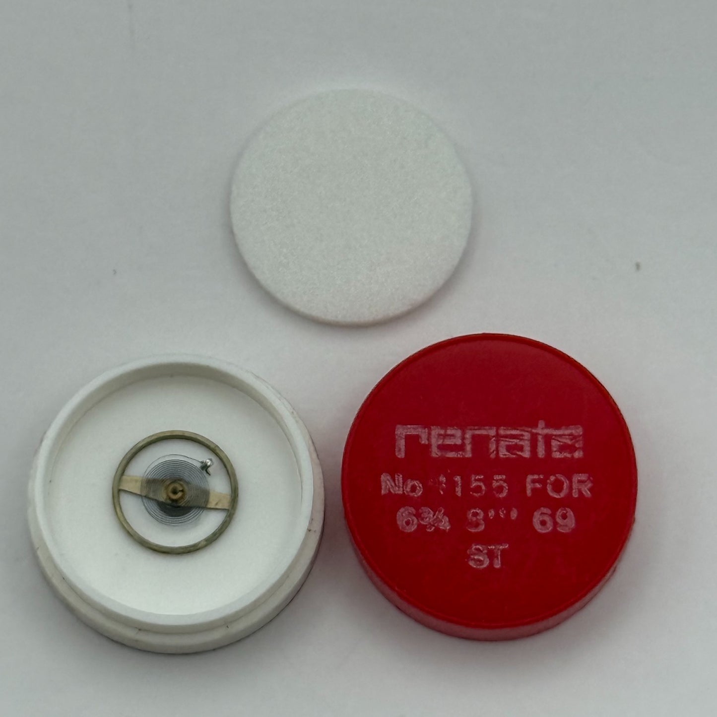 ST 69 Balance Wheel Complete And Spring 6¾-8''' 1155 M Watch Movement Parts