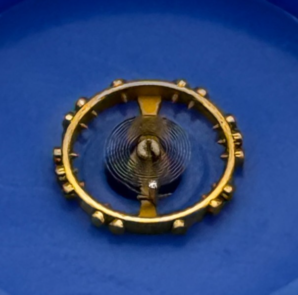 Omega 11.5 R Balance Wheel Complete And Spring 530 Watch Movement Parts NOS 