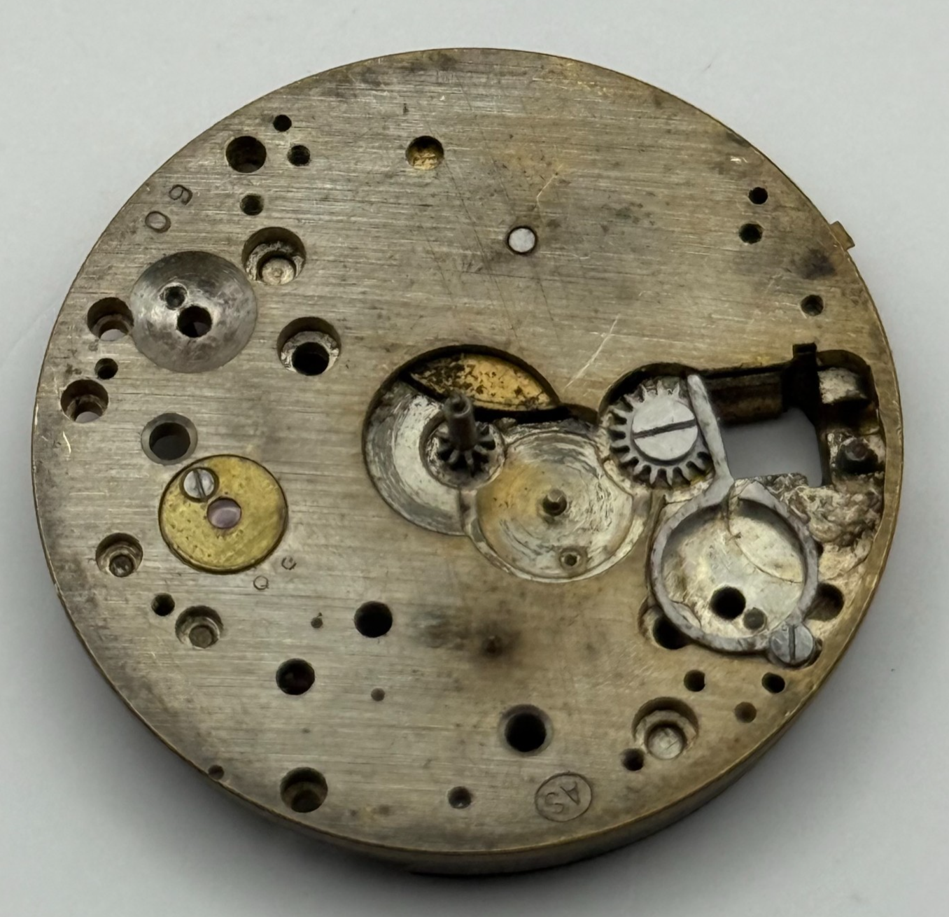 AS A Schild Trench Watch Movement Manual Wind Vintage Swiss Parts Repair 29.5mm