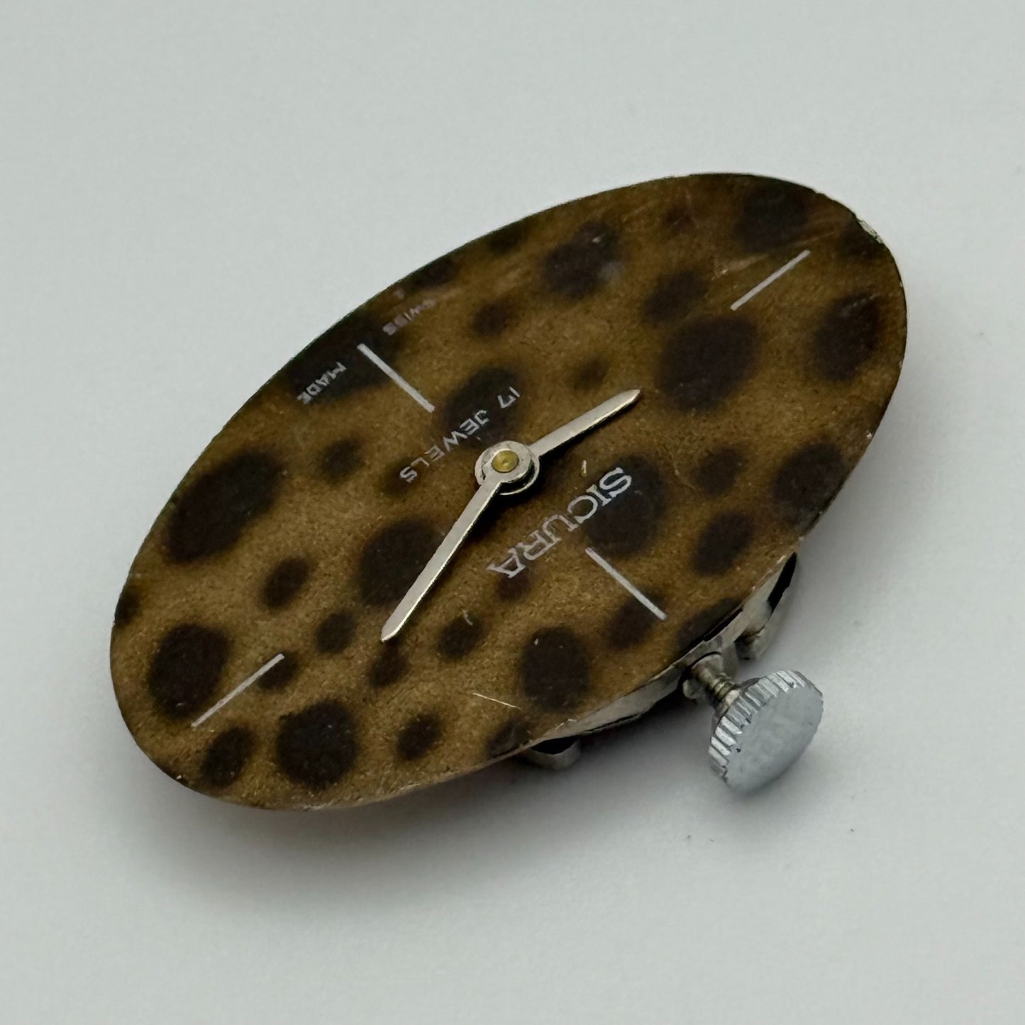 19.6mm Vintage Sicura EB 8467-74 Manual Wind Swiss Watch Movement PARTS REPAIR