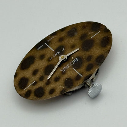 19.6mm Vintage Sicura EB 8467-74 Manual Wind Swiss Watch Movement PARTS REPAIR