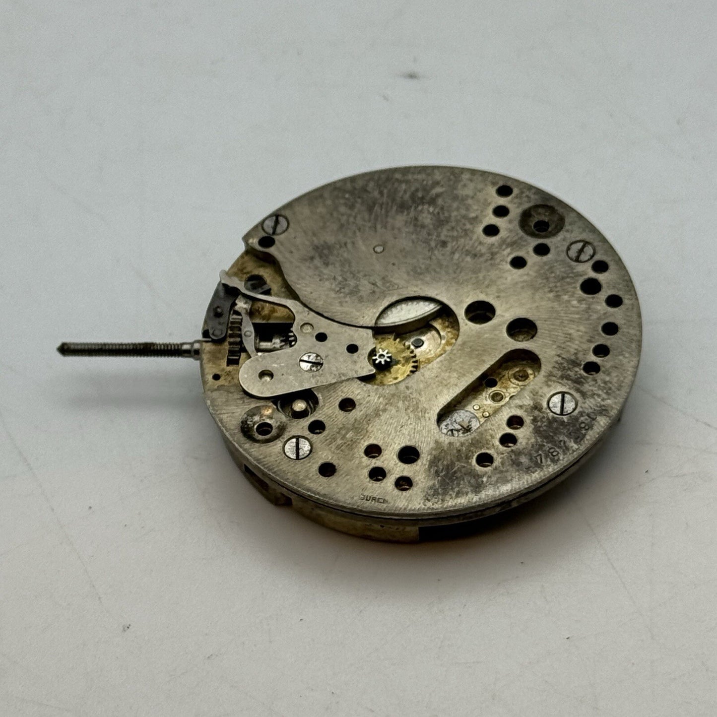 42.7mm Manual Wind Buren Watch Co Higher Grade Pocket Watch Movement FOR PARTS