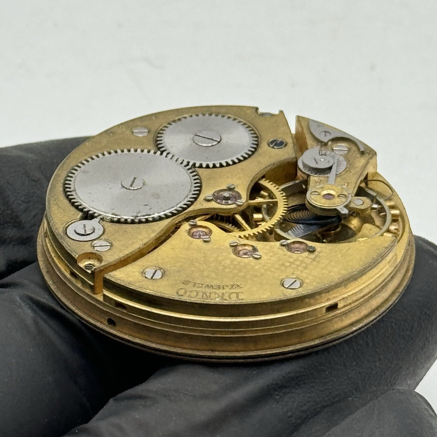 42.9mm Manual Wind Denco Higher Grade Pocket Watch Movement FOR PARTS Restore