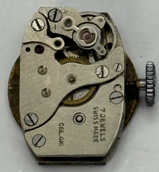 12.5mm Vintage Oris Cal 410 Swiss Made Manual Wind Watch Movement PARTS REPAIR