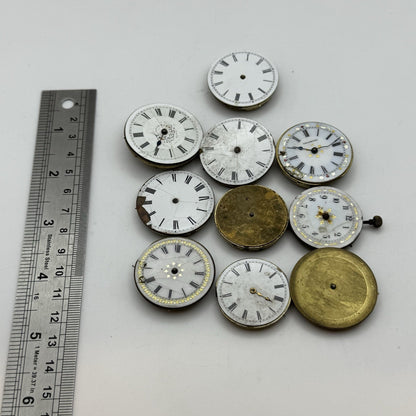 Bundle Mixed Antique / Vintage Pocket Watch Movements Joblot PARTS REPAIR SPARES