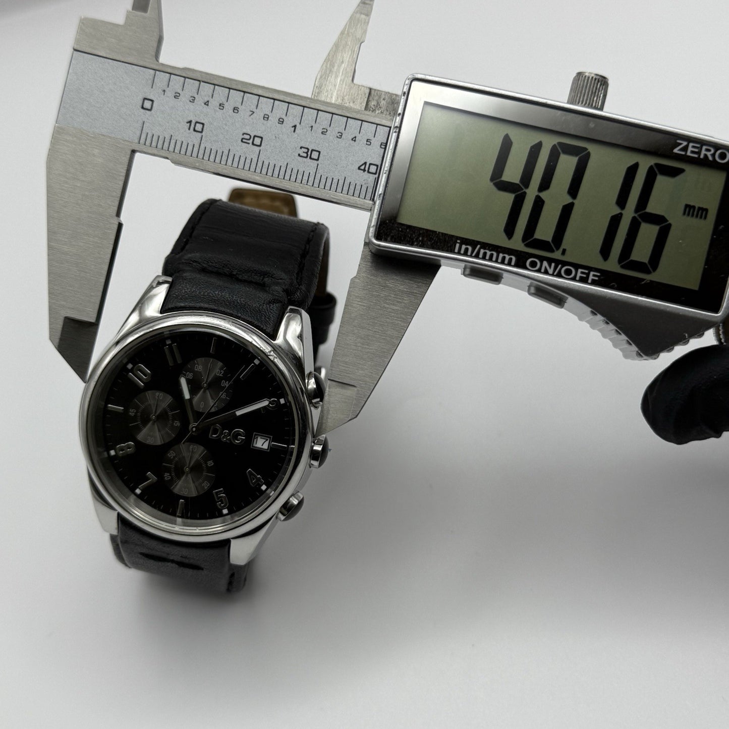 Dolce & Gabbana D&G 40mm Working Quartz Watch Date Display Stainless Steel