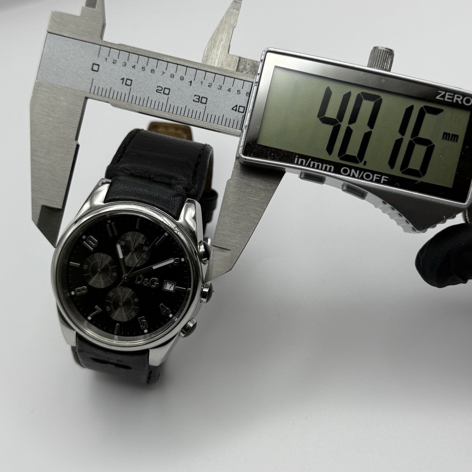 Dolce & Gabbana D&G 40mm Working Quartz Watch Date Display Stainless Steel