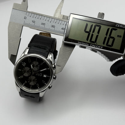 Dolce & Gabbana D&G 40mm Working Quartz Watch Date Display Stainless Steel
