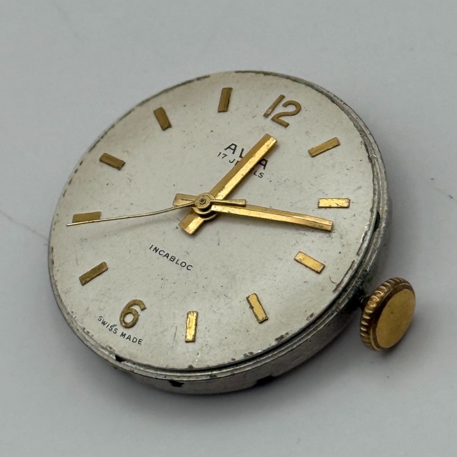 Ava FHF ST 96 Watch Movement Running Manual Wind Vintage Parts Repair 25.9mm