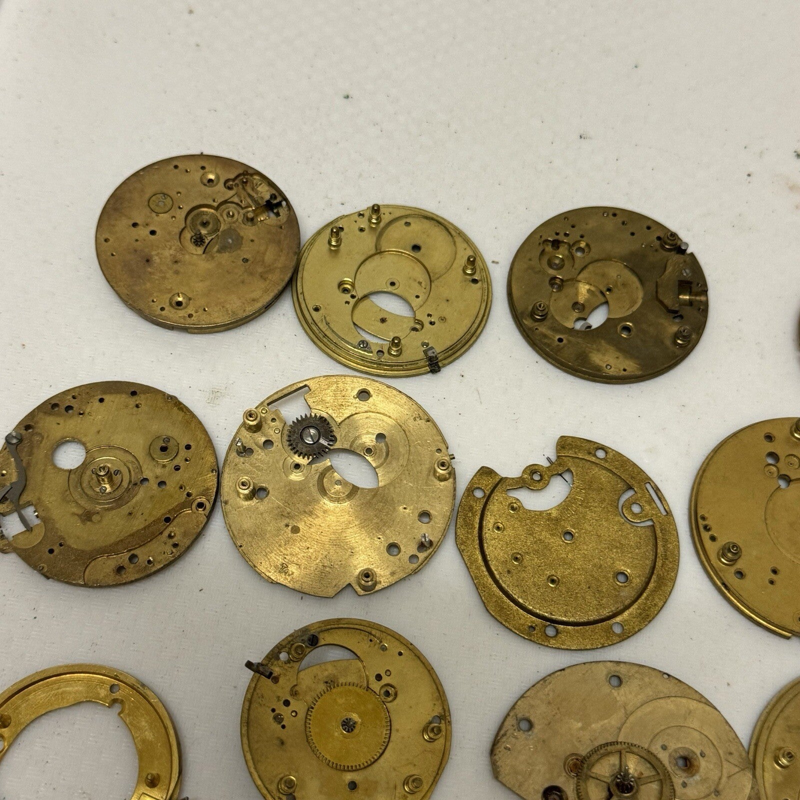 400 Grams Mixed Partial Pocket Watch Movements Watchmakers Job Lot Spares Parts