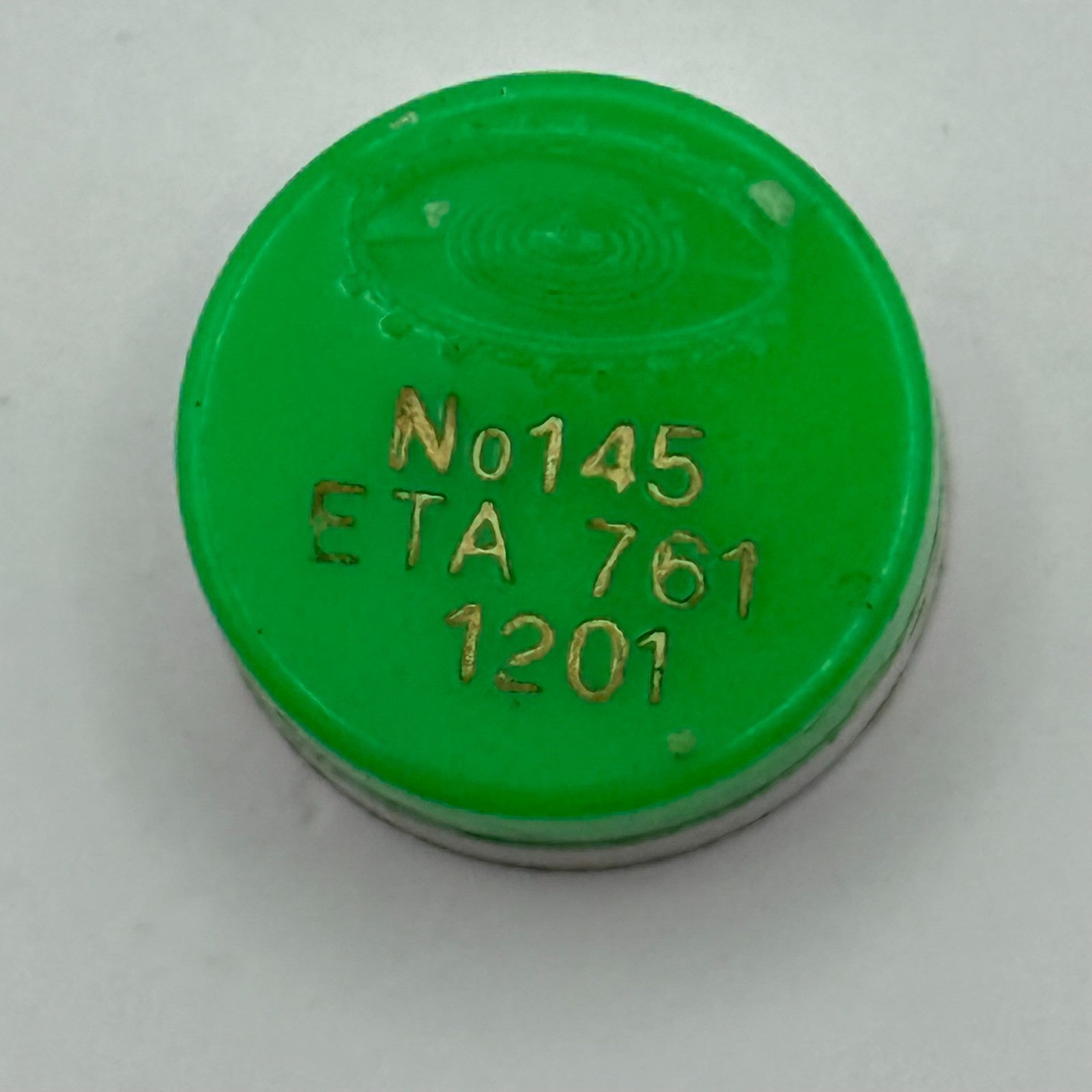 ETA 761 1201 Balance Wheel Complete And Spring 145 Watch Movement Parts NOS 