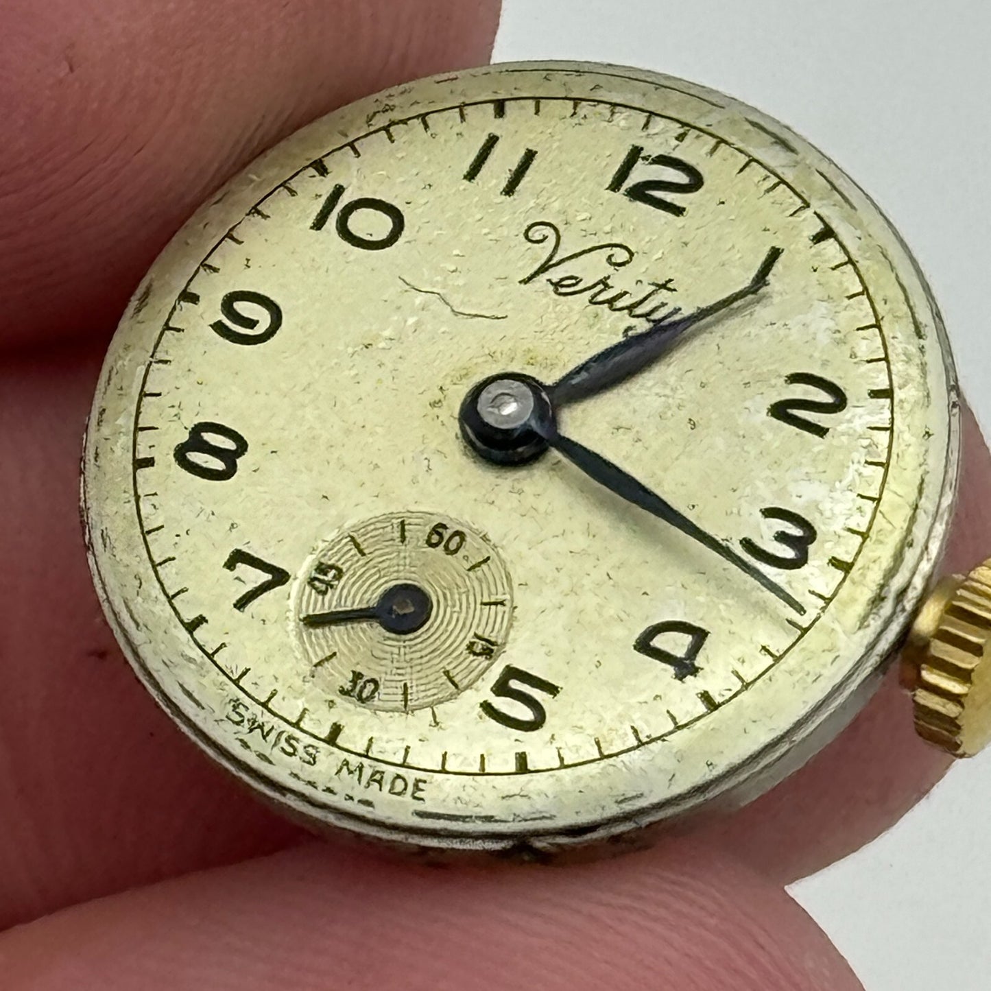 19.7mm Running Verity ETA 980 Sub Seconds Manual Wind Swiss Watch Movement PARTS