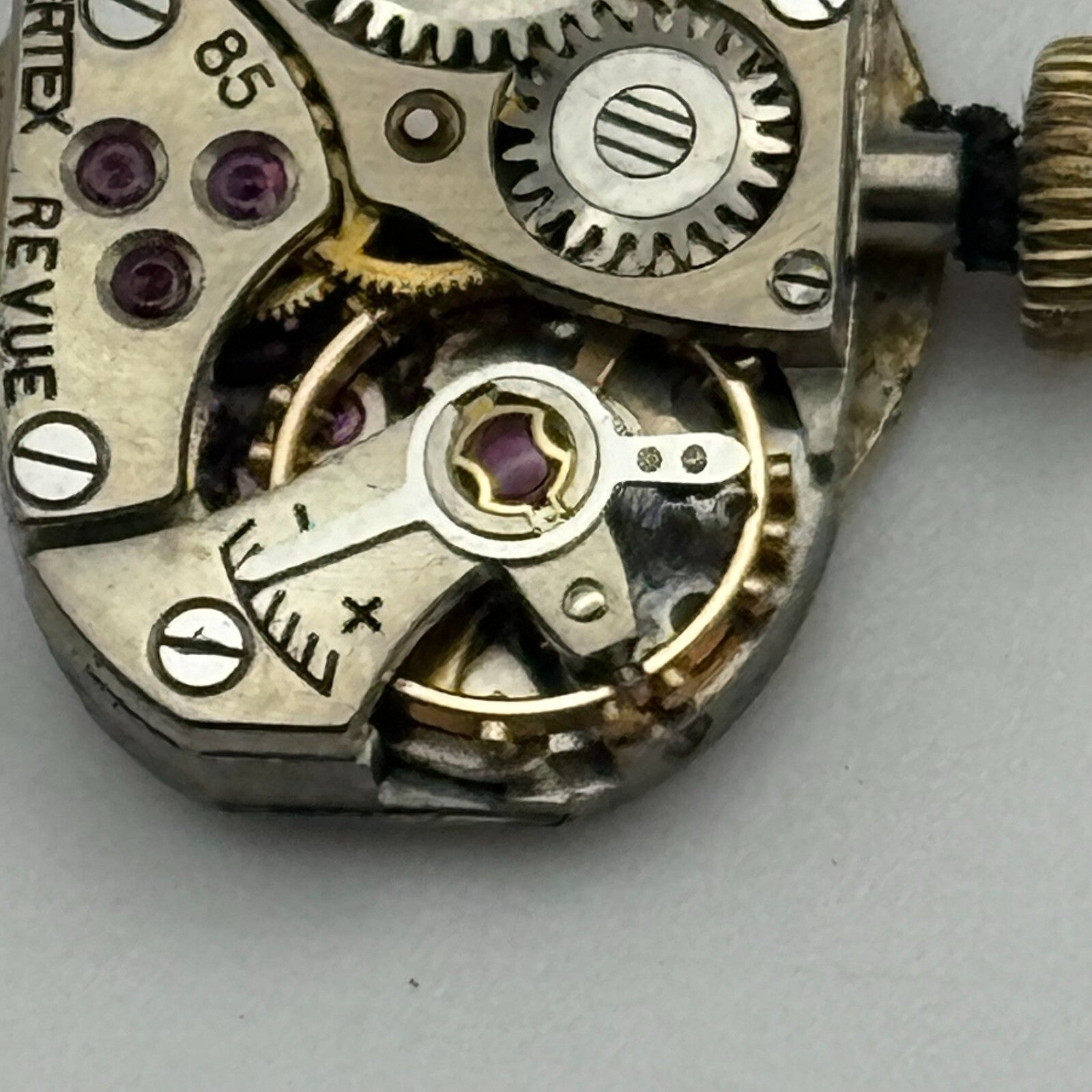 12.7mm Running Vertex Revue 85 Manual Wind 15 Jewels Swiss Watch Movement PARTS
