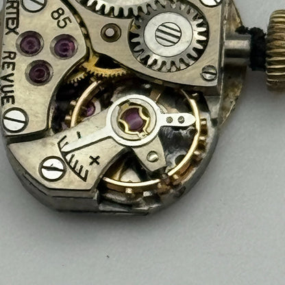 12.7mm Running Vertex Revue 85 Manual Wind 15 Jewels Swiss Watch Movement PARTS