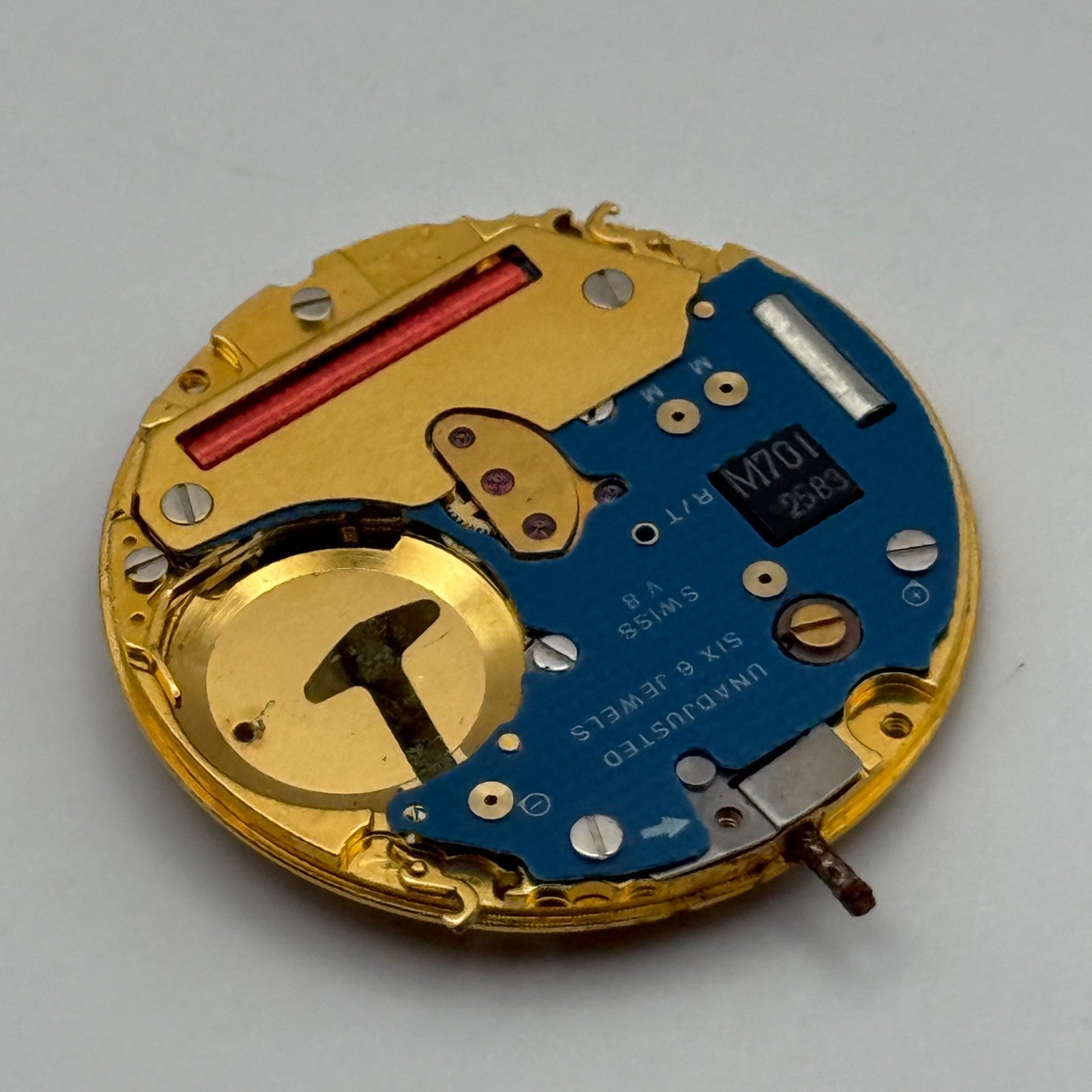 ETA 255.441 Quartz Watch Movement 6 Jewels Vintage Swiss Parts Repair 23.8mm