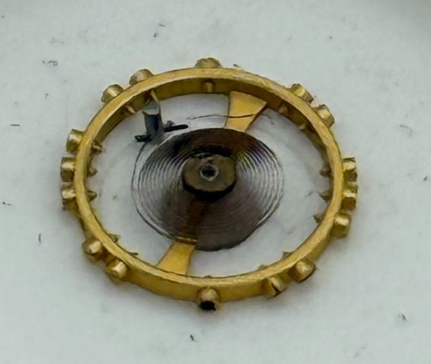AS 976 1012 Balance Wheel Complete And Spring  29 M Watch Movement Parts NOS