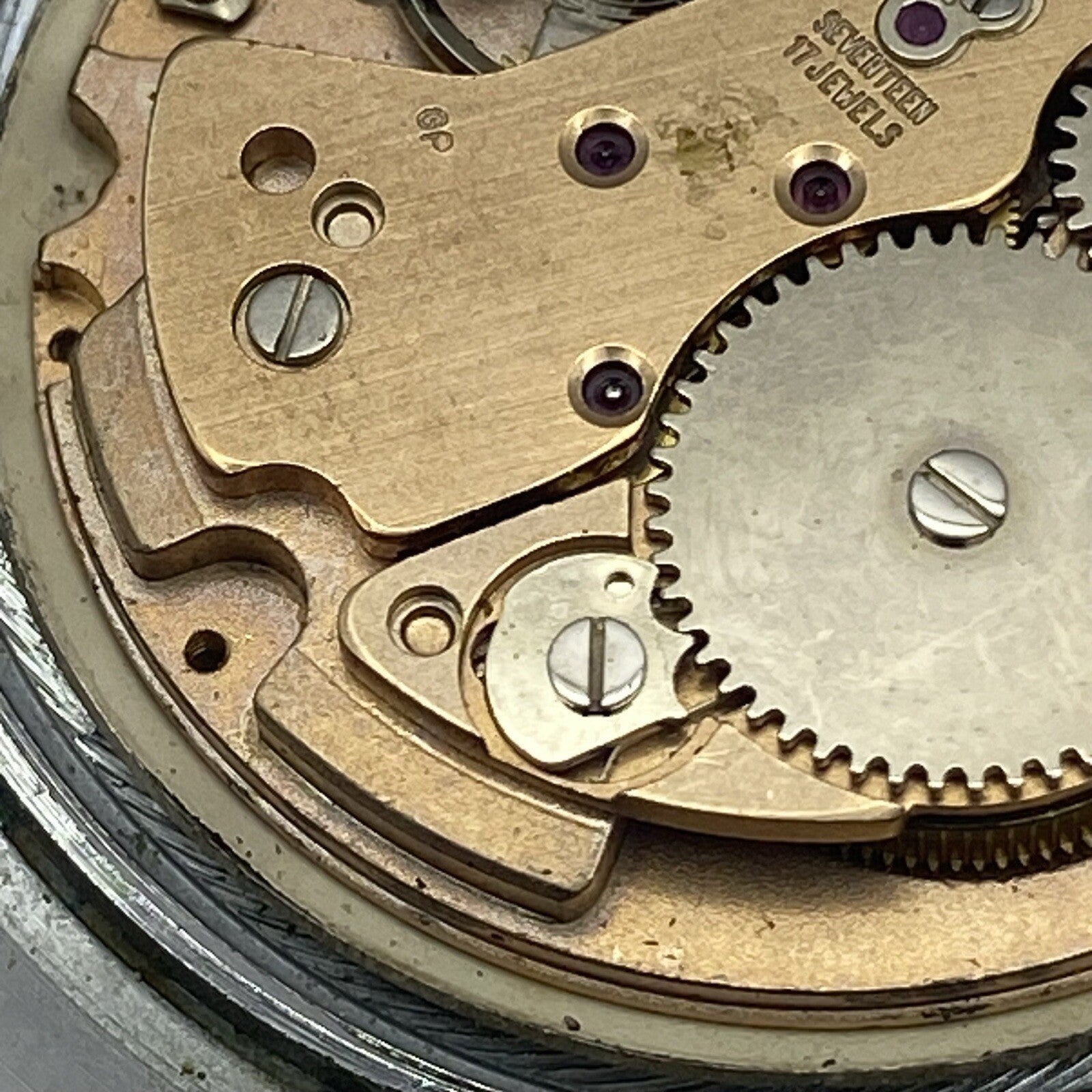 35mm RUNNING TO REPAIR Vintage Rytima De Luxe Ronda RAX 1233 Movement For Parts