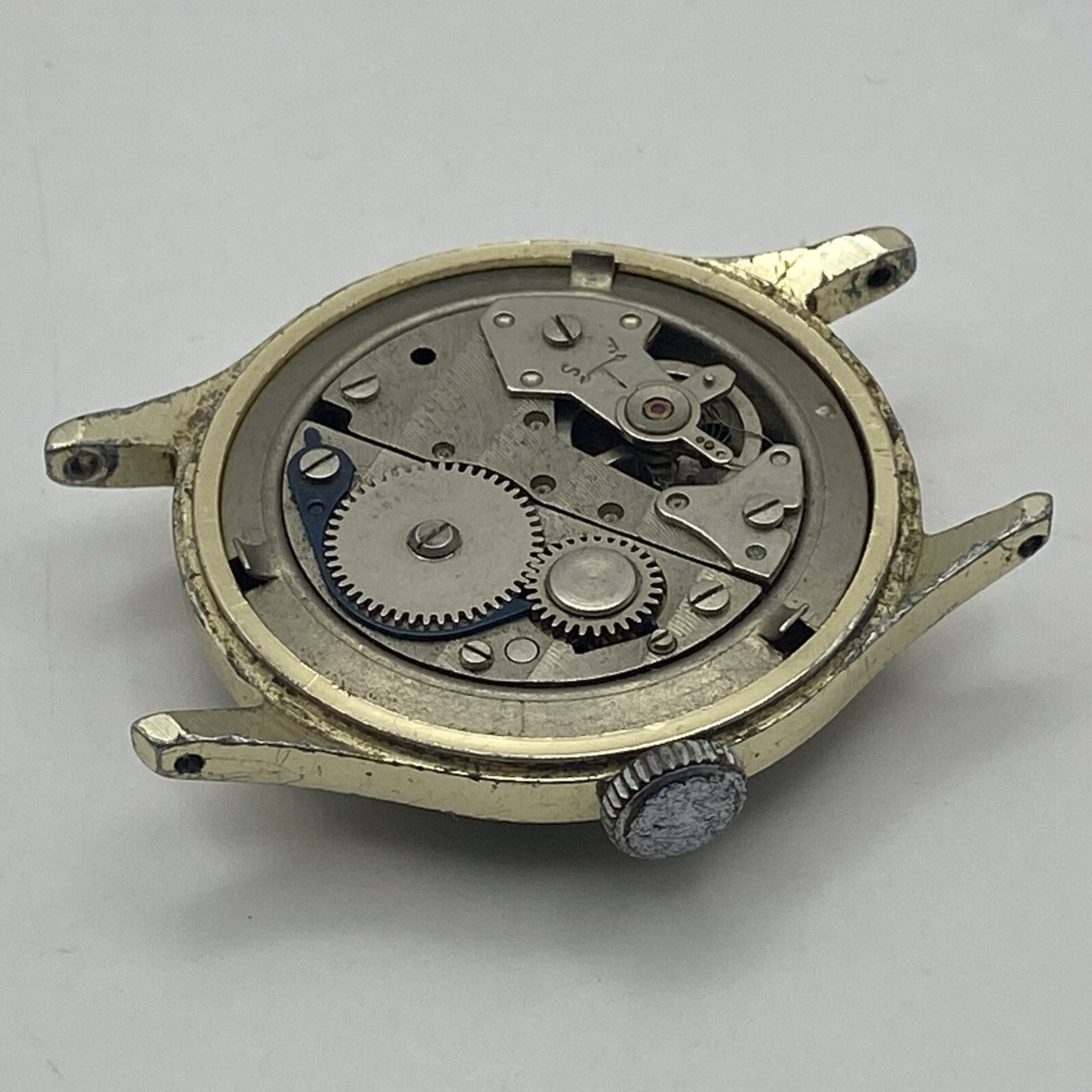 33mm Gents Vintage Ingersoll 5 Jewels Shock Proof Wristwatch NON WORKING Spares