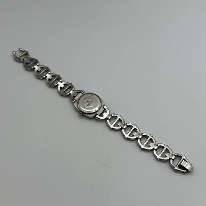 22mm Working Ladies Colleiten Silver Tone Panel Bracelet Quartz Watch 7.2 Inches