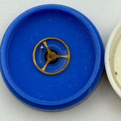 Enicar 690 Balance Wheel Complete And Spring Ord. + Inca Watch Movement Parts 