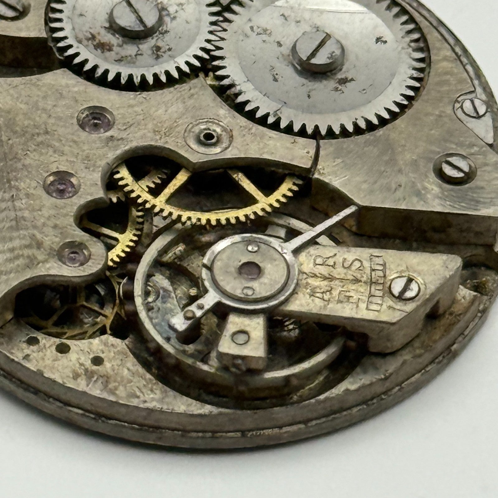 AS A Schild Trench Watch Movement Manual Wind Vintage Swiss Parts Repair 28.8mm