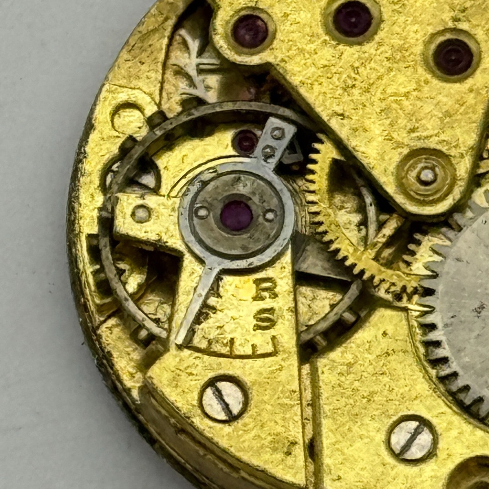23.6mm Audax Cal 18 Manual Wind Watch Movement Swiss Made Vintage PARTS SPARES