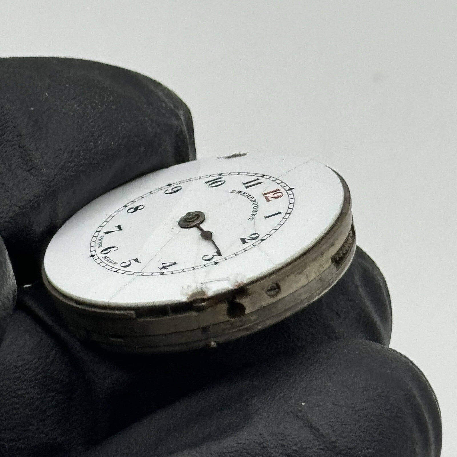 24.9mm Military Dial Dreadnought Watch Movement Swiss Parts Repair Restore