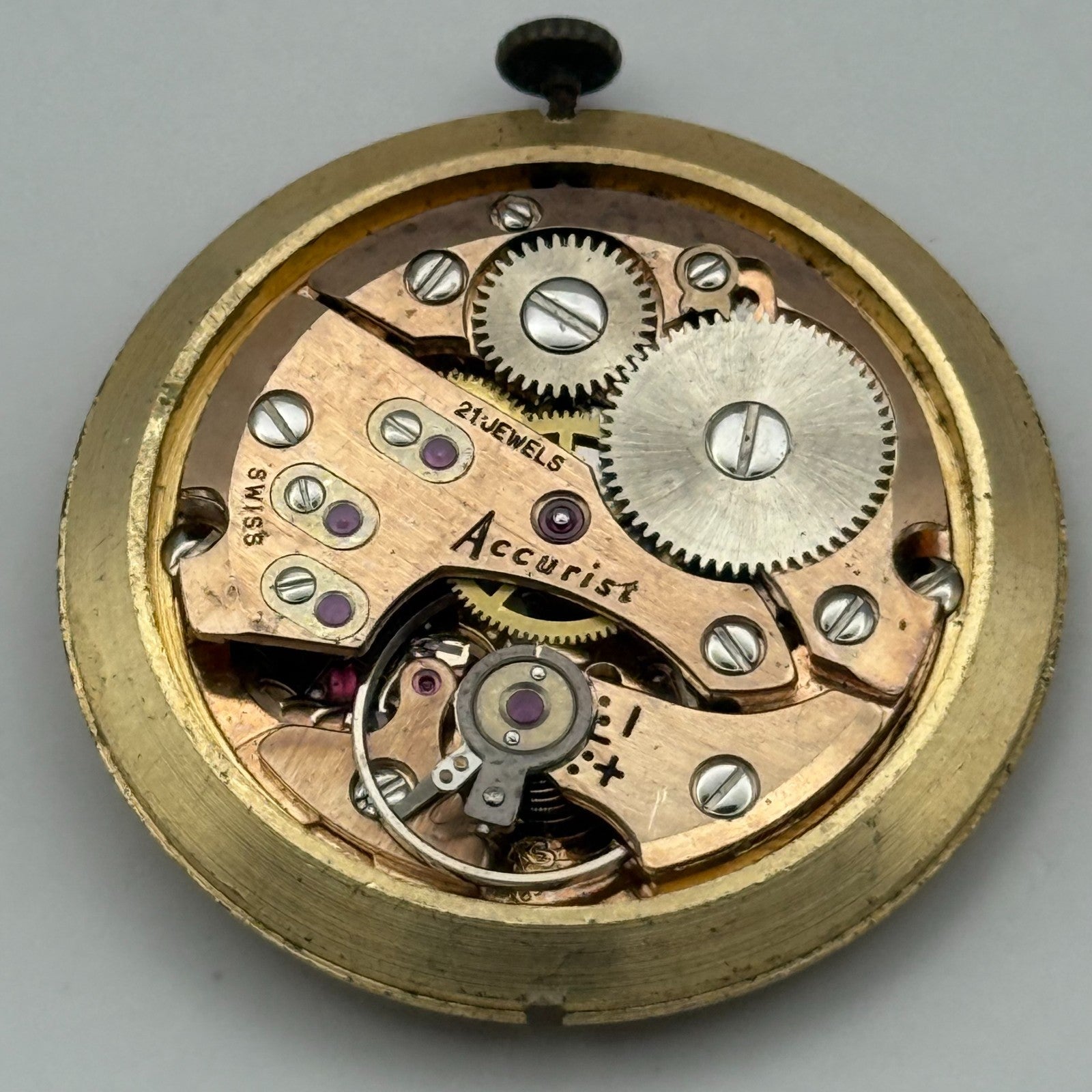 AS 1691/93 Watch Movement Accurist Manual Wind Vintage Swiss Parts Repair 30.3mm