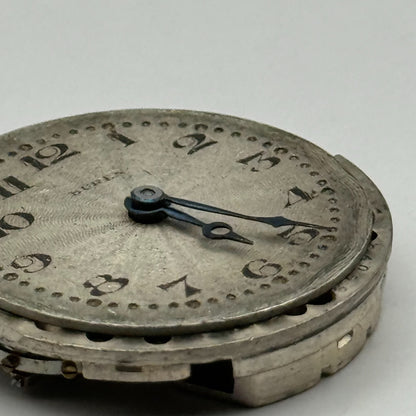 Buren 15 Jewels Watch Movement Manual Wind Vintage Swiss Parts Repair 23.7mm
