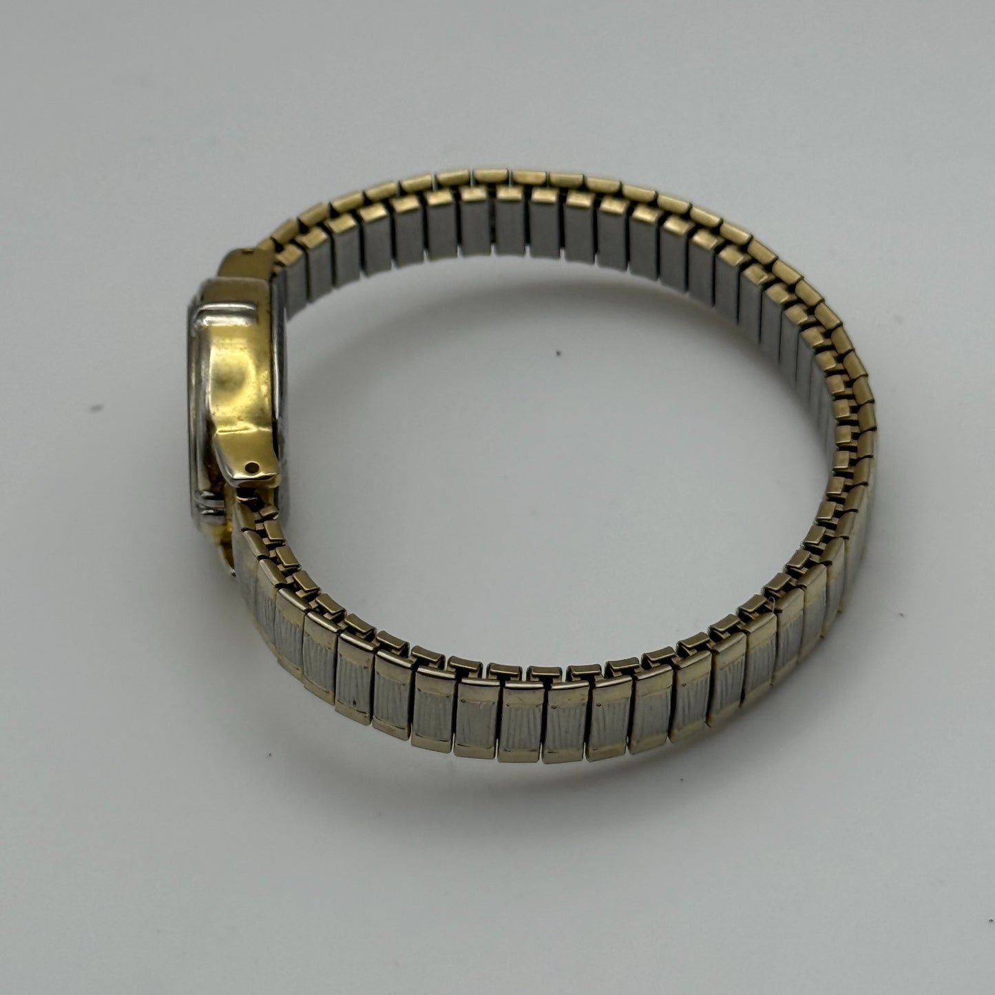 20mm Working Ladies Limit Special Mum Two Tone Quartz Watch Expandable Strap