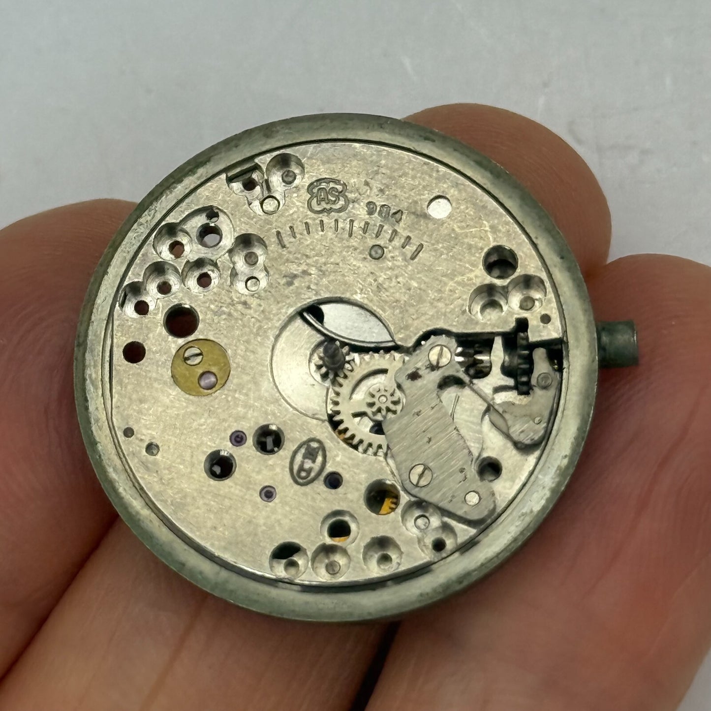 26.9mm Vintage AS 984 Swiss 15 Jewels Manual Wind Watch Movement PARTS REPAIR