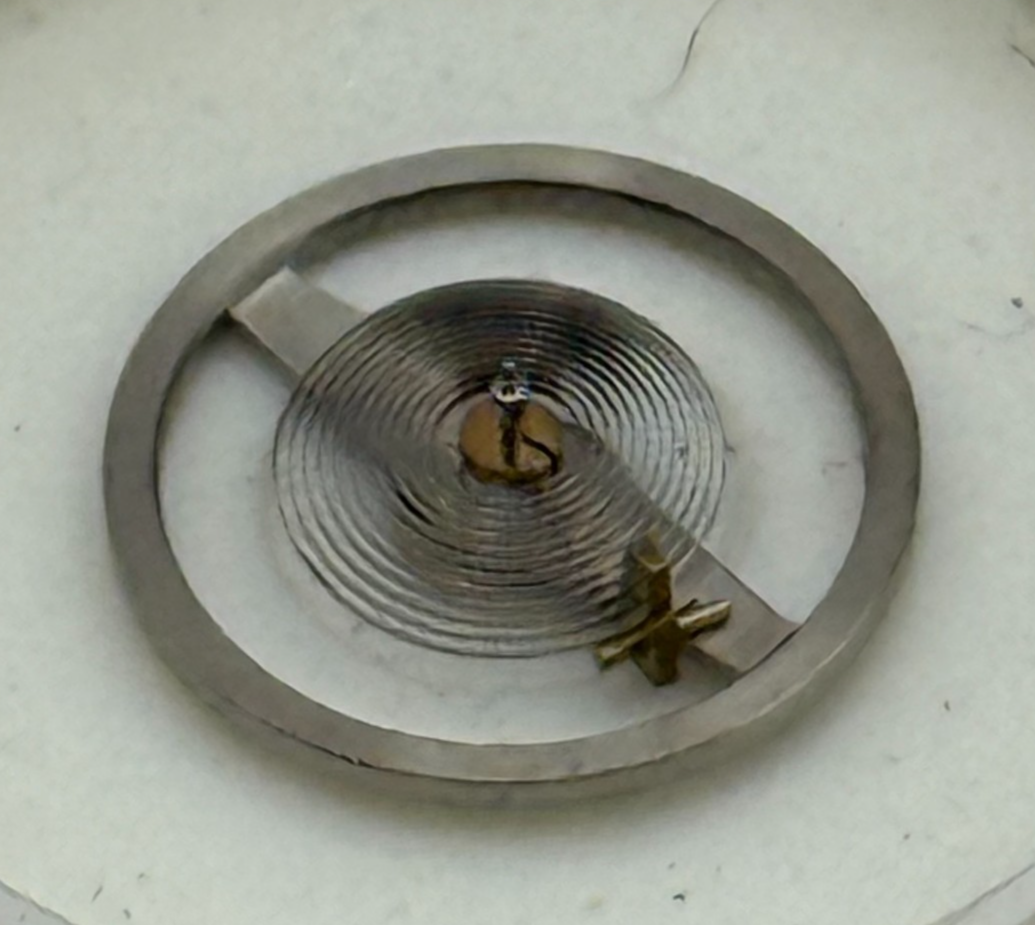 Spec Balance Wheel Complete And Spring 10½’’ Renata Watch Movement Parts NOS 