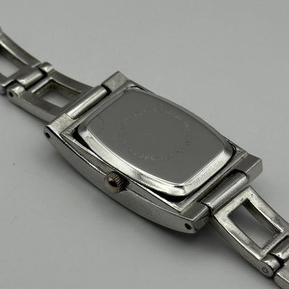 Louis Valentine Ladies Quartz Watch Purple Dial Silver Tone Japan Working 19mm