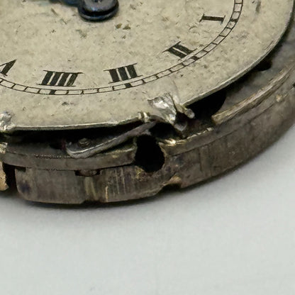 Possibly Movado Watch Movement Manual Wind Vintage Swiss Parts Repair 24.3mm