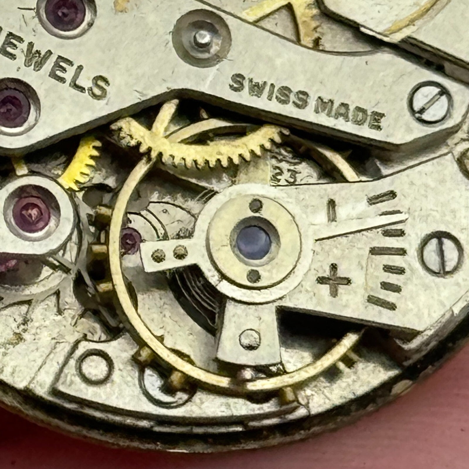 23.5mm Avia AS 1123 1124 Manual Wind 15 Jewels Swiss Watch Movement PARTS SPARES