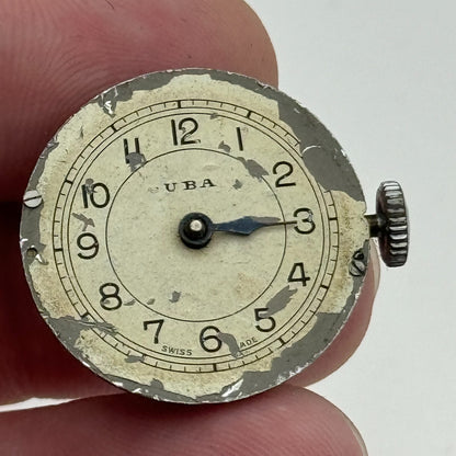 23.6mm Men's Uba Marvel Importing Corporation Manual Wind Watch Movement PARTS