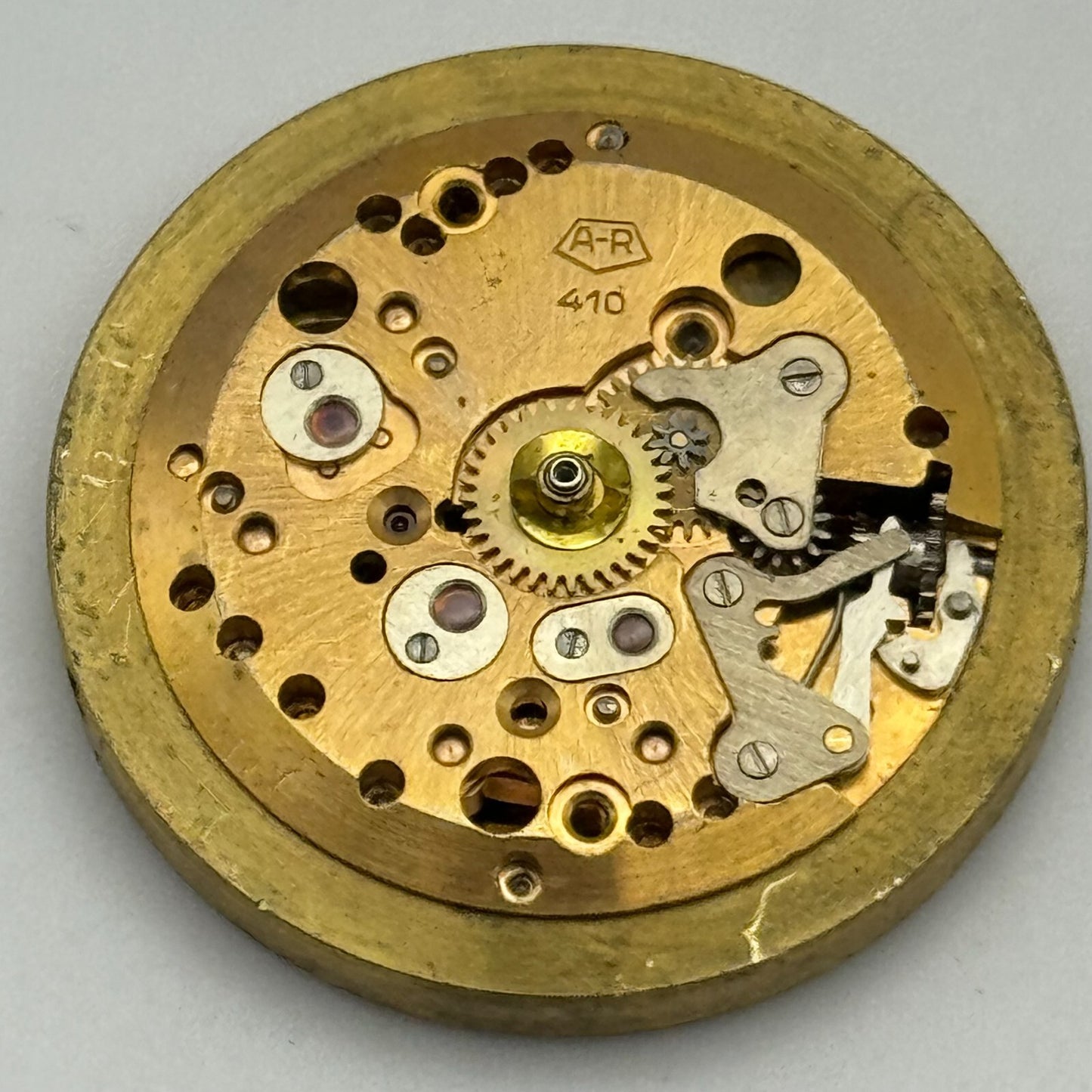 28.3mm Enicar A-R 410 Accurist Manual Wind Watch Movement Swiss Vintage PARTS