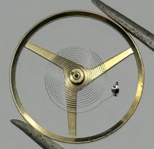 Felsa 4000 4010 Balance Wheel Complete And Spring 1435 M Watch Movement Parts 