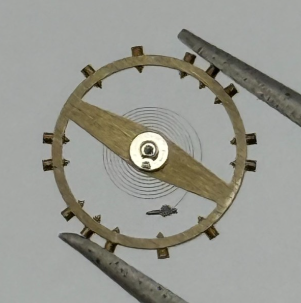 ETA 2512 Balance Wheel Complete And Spring 1112 M Watch Movement Parts NOS