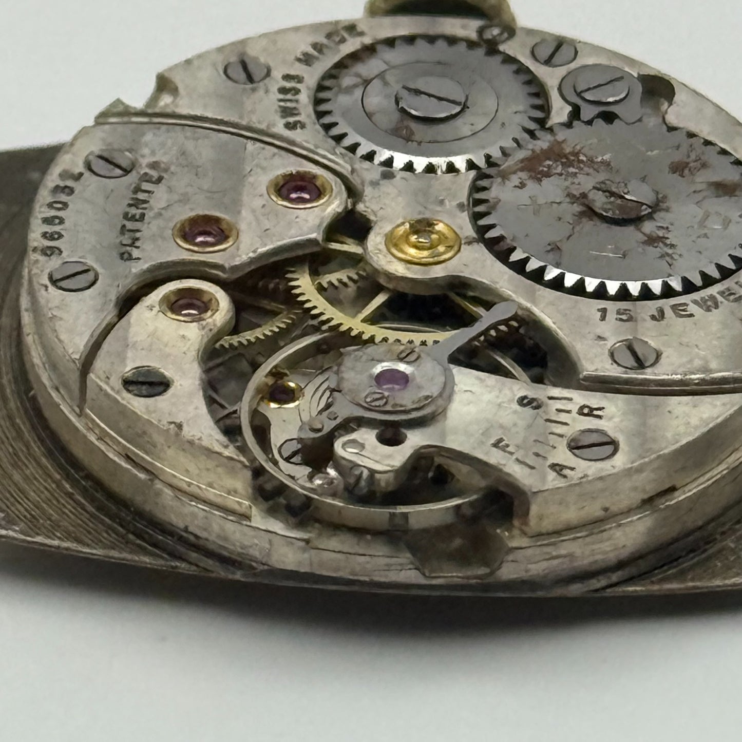 Cyma REF 032B Watch Movement Manual Wind Vintage Swiss 15 Jewels Repair 26.1mm