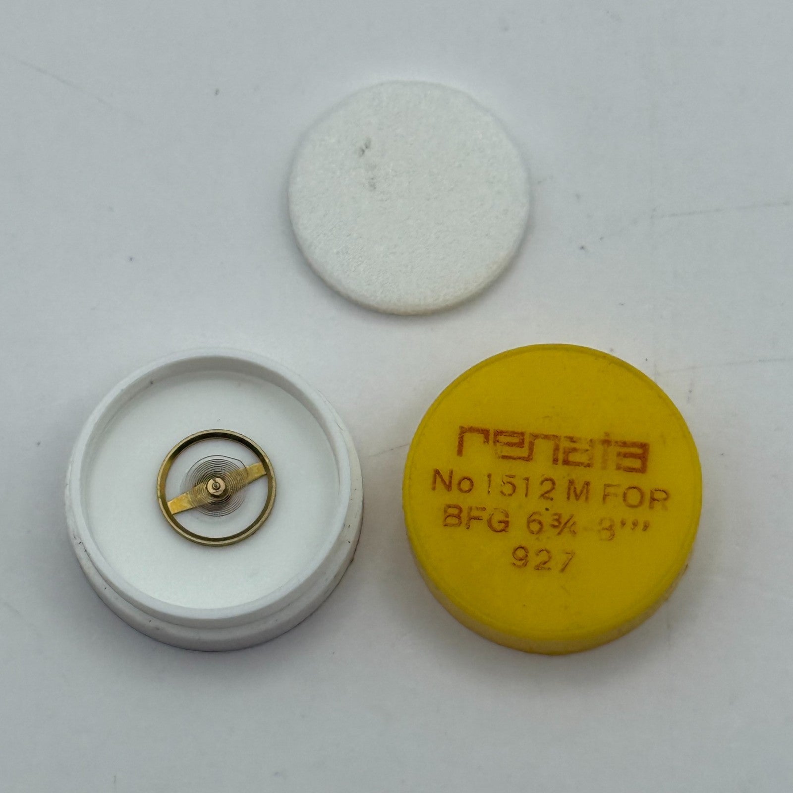 BFG 927 Balance Wheel Complete And Spring 6 3/4-8''' Watch Movement Parts 