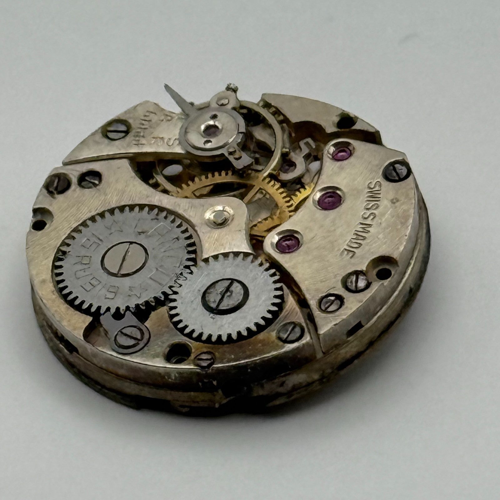 Lanco 15 Rubis Watch Movement Manual Wind Vintage Swiss Parts Repair 19.7mm