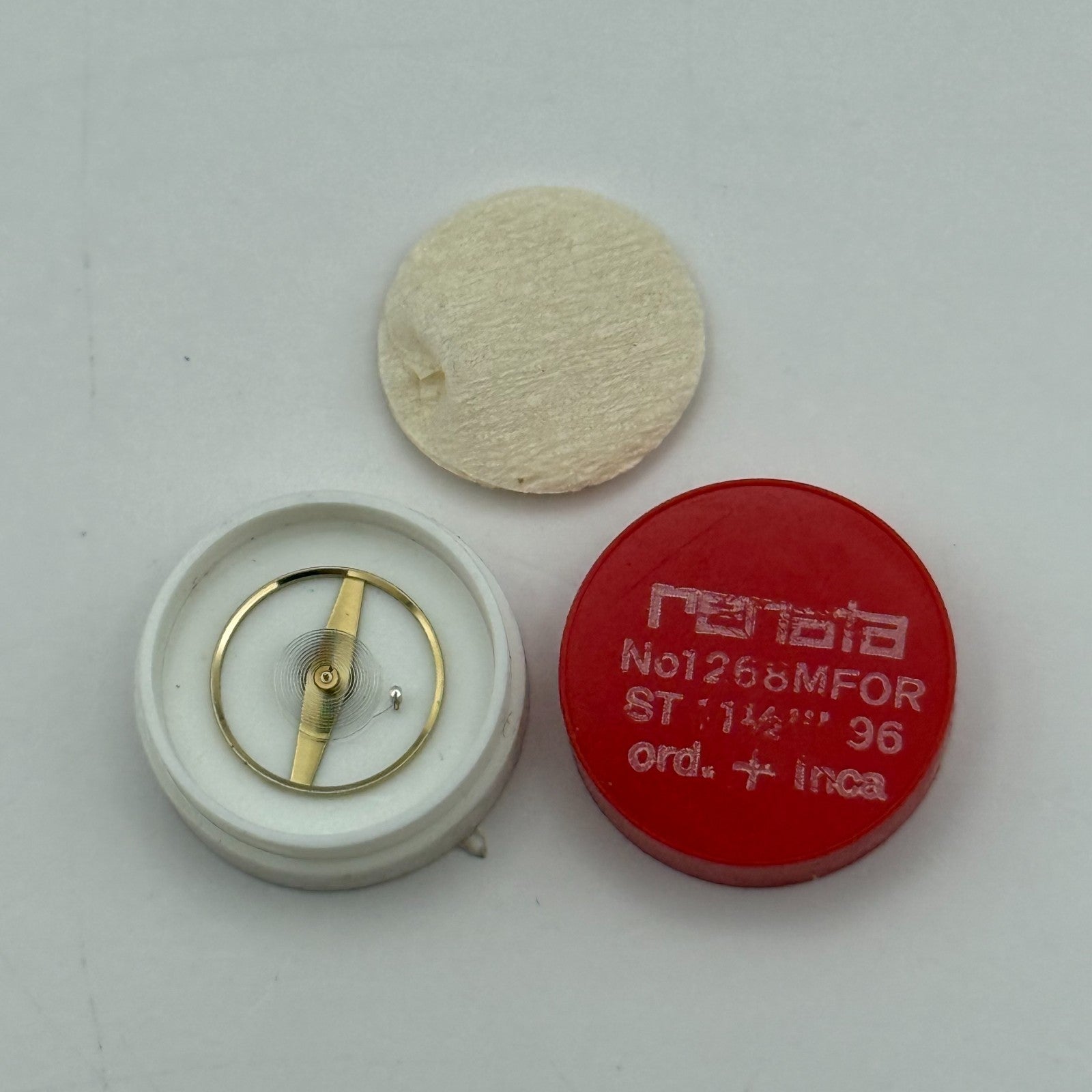 ST 96 Balance Wheel Complete And Spring Ord+Inca 1268 M Watch Movement Parts NOS