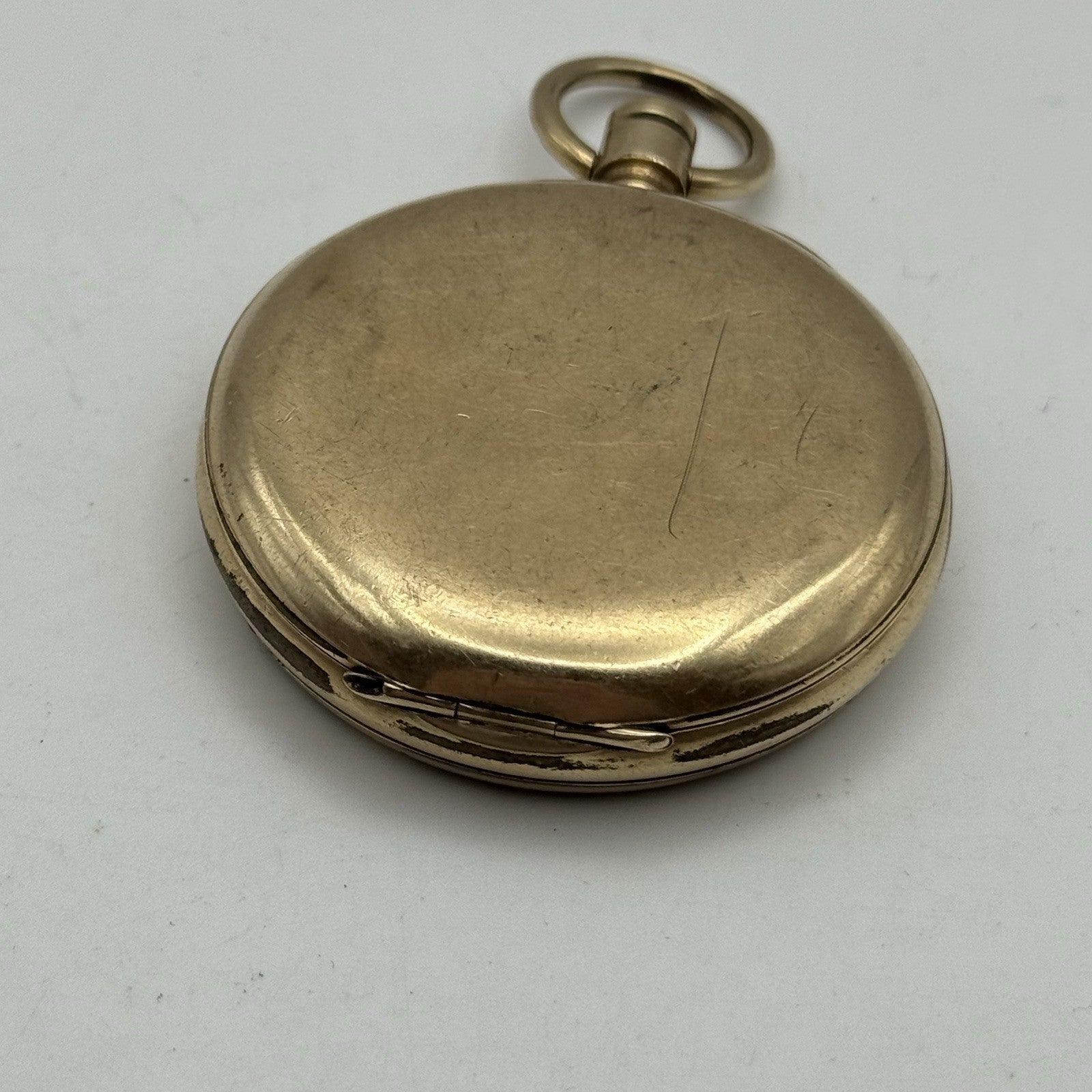 16S Waltham Bond St Model 1888 10ct Gold Plate Open Face Pocket Watch TO RESTORE