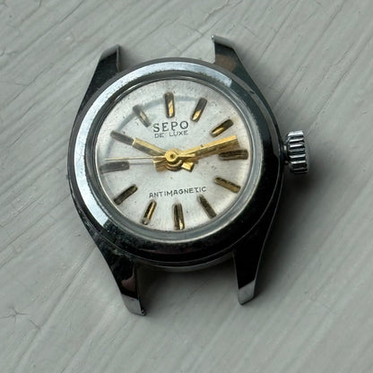 23mm Vintage Sepo De Luxe Antimagnetic Manual Wind Swiss Watch PARTS / REPAIR