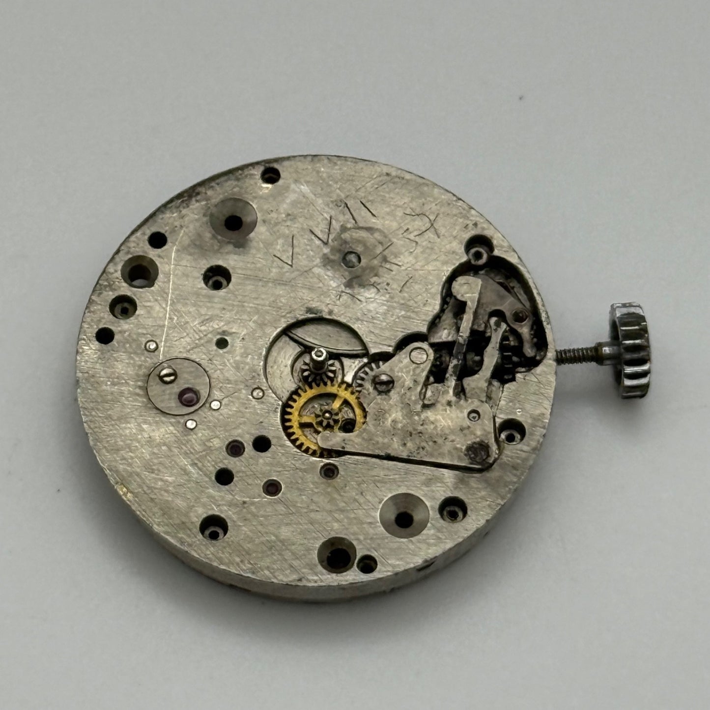 Soviet 1-56 Watch Movement Manual Wind Vintage For Parts Or Repair 26.6mm